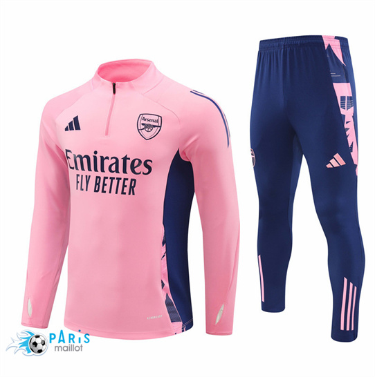 Nouveau Survetement Arsenal Enfant Rose 2024/25