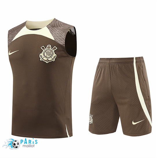 Discount Maillot Foot Corinthiens Debardeur + Short Brun 2024/25