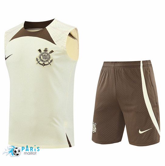 Flocage Maillot Foot Corinthiens Debardeur + Short Blanc 2024/25