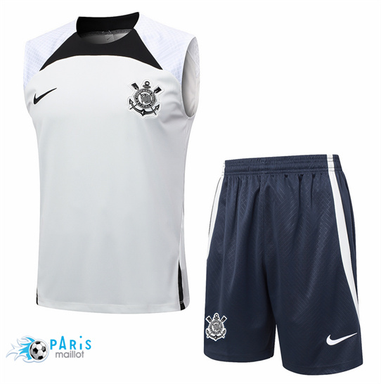 Marque Maillot Foot Corinthiens Debardeur + Short Gris Clair 2024/25