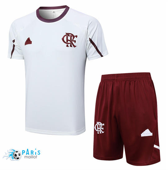 Discount Maillot Foot Flamengo + Short Gris Clair 2024/25