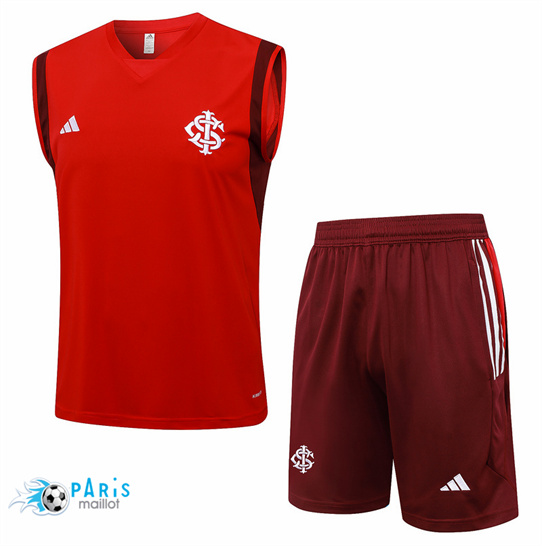 Soldes Maillot Foot SC Internacional Debardeur + Short Rouge 2024/25