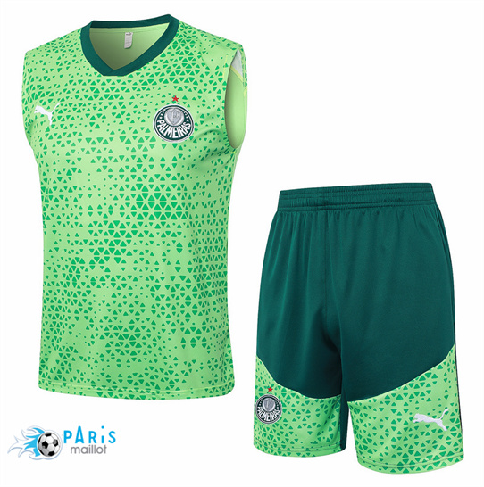 Créer Maillot Foot Palmeiras Debardeur + Short Vert 2024/25