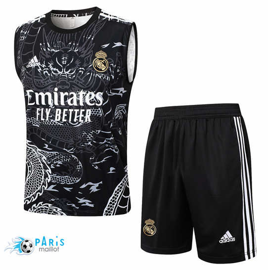 Discount Maillot Foot Real Madrid Debardeur + Short Noir 2024/25