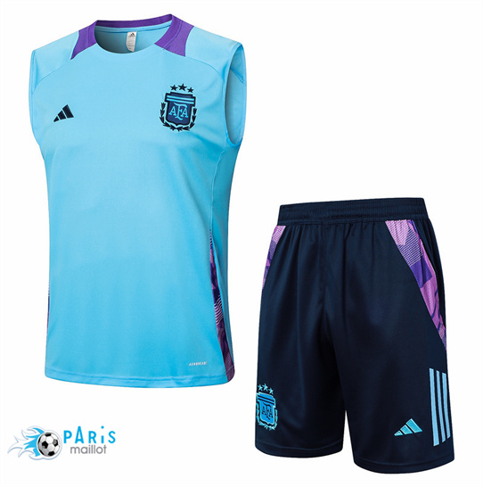 Discount Maillot Foot Argentine Debardeur + Short Bleu 2024/25