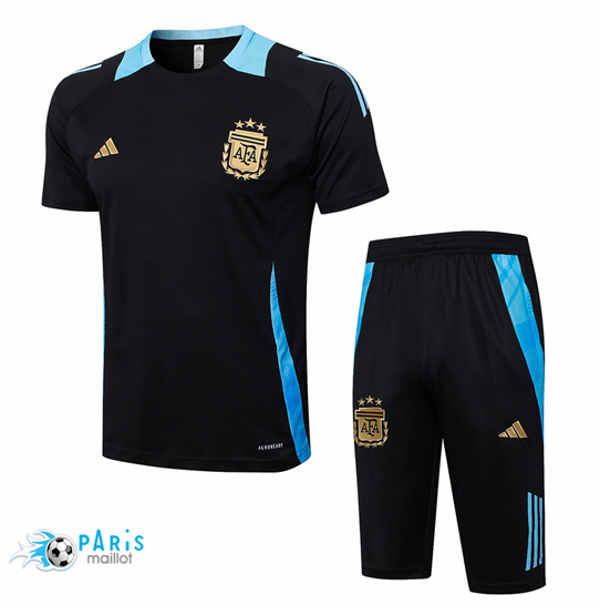 Site Maillot Foot Argentine + Short Noir 2024/25