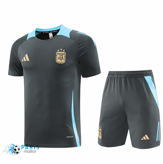 Soldes Maillot Foot Argentine + Short Gris foncé 2024/25