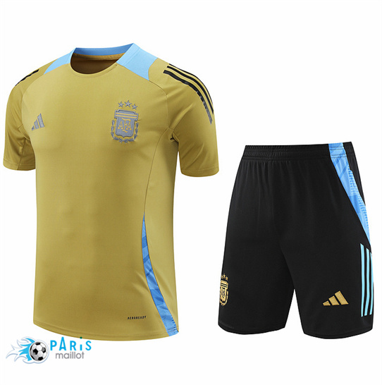 Acheter Maillot Foot Argentine + Short Jaune 2024/25