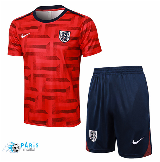 Nouveau Maillot Foot Angleterre + Short Rouge 2024/25