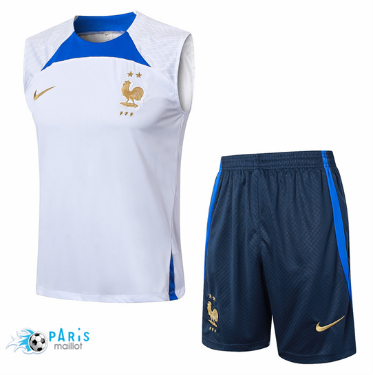 Achat Maillot Foot France Debardeur + Short Blanc 2024/25