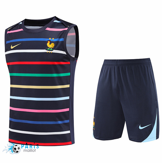 Discount Maillot Foot France Debardeur + Short Bleu 2024/25