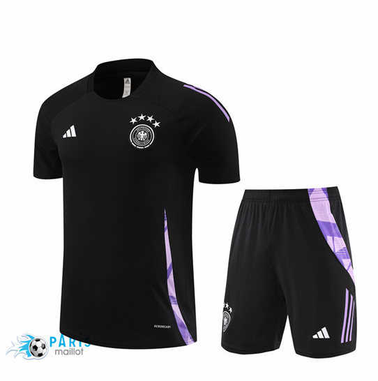 Soldes Maillot Foot Allemagne + Short Noir 2024/25