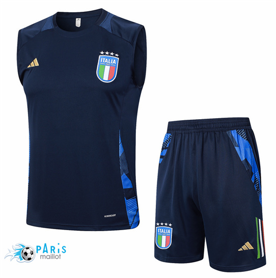 Discount Maillot Foot Italie Debardeur + Short Bleu Marine 2024/25