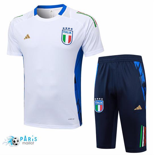 Site Maillot Foot Italie + Short Blanc 2024/25