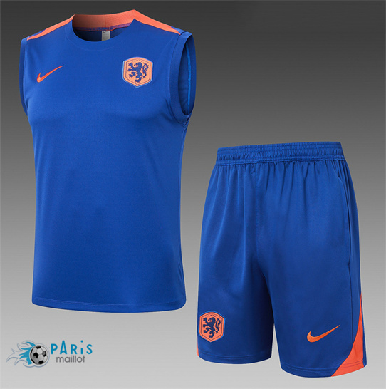 Discount Maillot Foot Pays-Bas Debardeur + Short Bleu 2024/25