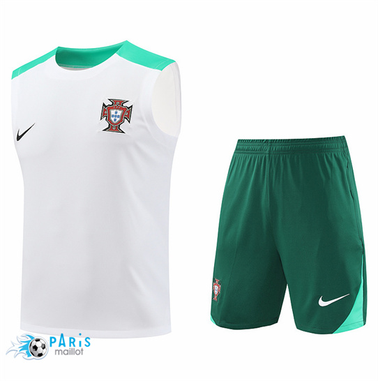 Achat Maillot Foot Portugal Debardeur + Short Blanc 2024/25