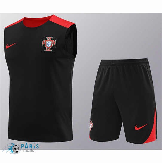 Acheter Maillot Foot Portugal Debardeur + Short Noir 2024/25