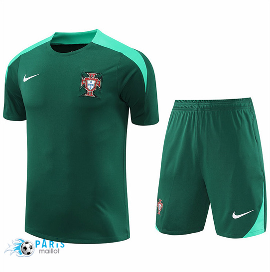 Discount Maillot Foot Portugal + Short Vert 2024/25