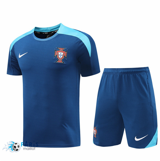 Prix Maillot Foot Portugal + Short Bleu 2024/25