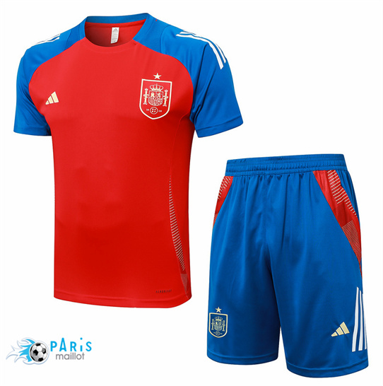 Soldes Maillot Foot Espagne + Short Rouge 2024/25