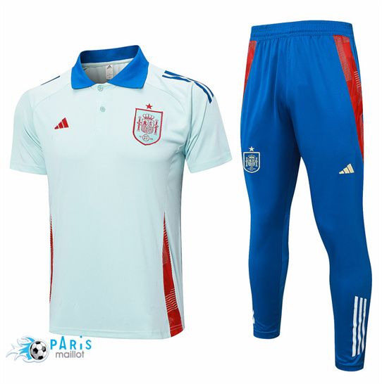 Prix Maillot Foot Espagne Polo + Pantalon Bleu 2024/25