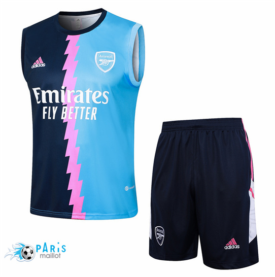 Site Maillot Foot Arsenal Debardeur + Short Bleu 2024/25