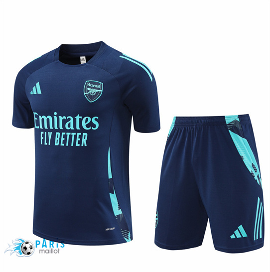 Achat Maillot Foot Arsenal + Short Bleu Marine 2024/25