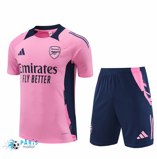 Soldes Maillot Foot Arsenal + Short Rose 2024/25