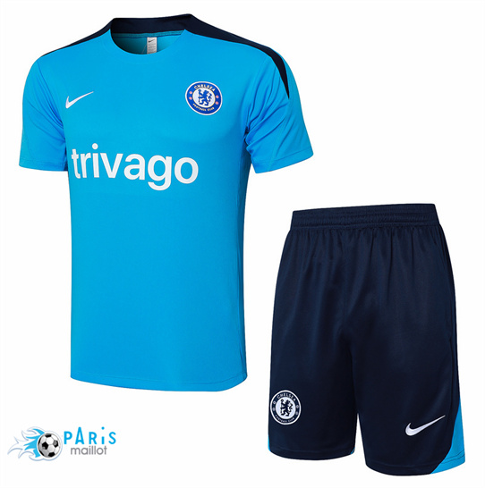 Discount Maillot Foot Chelsea + Short Bleu 2024/25