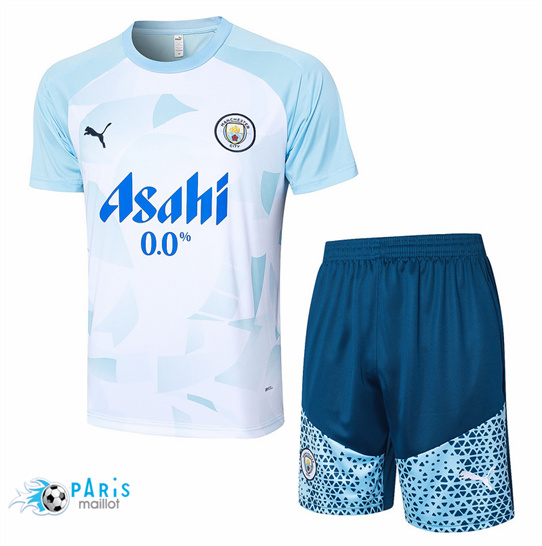 Prix Maillot Foot Manchester City + Short Bleu 2024/25