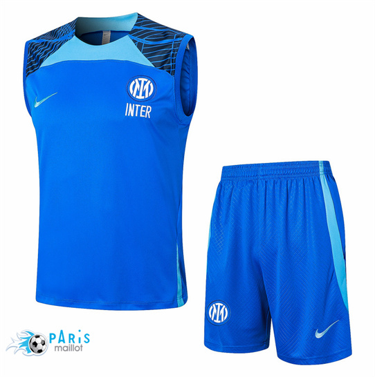 Créer Maillot Foot Inter Milan Debardeur + Short bleu ciel 2024/25