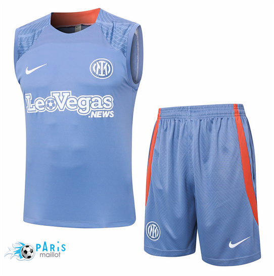 Discount Maillot Foot Inter Milan Debardeur + Short Gris Clair 2024/25