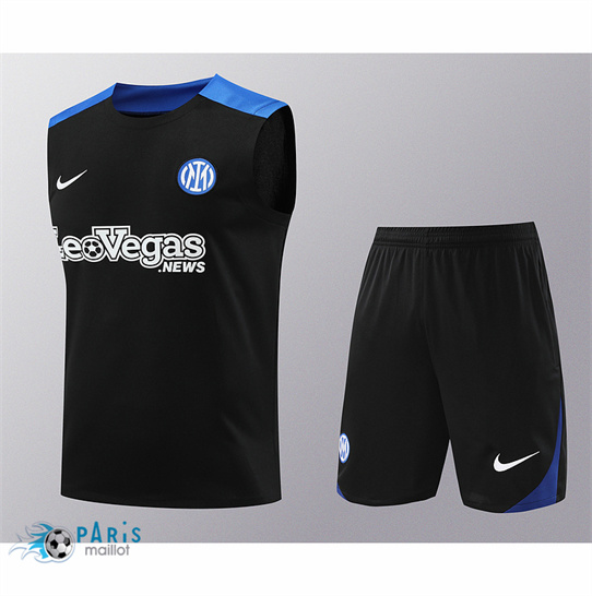 Marque Maillot Foot Inter Milan Debardeur + Short Noir 2024/25