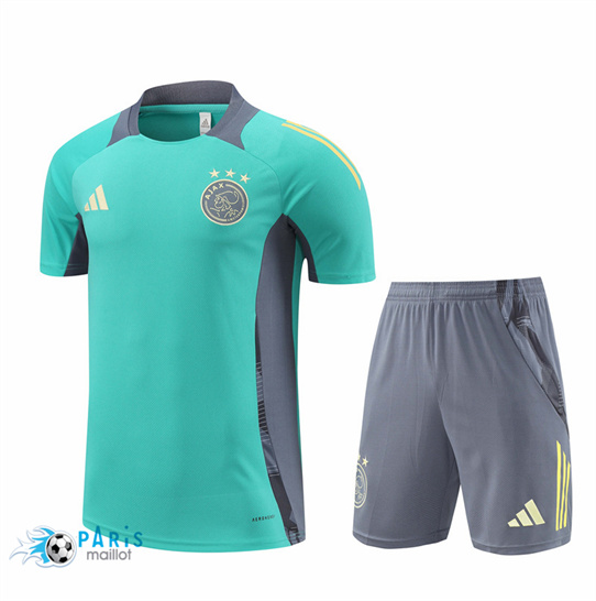 Nouveau Maillot Foot Ajax Enfant + Short Vert 2024/25