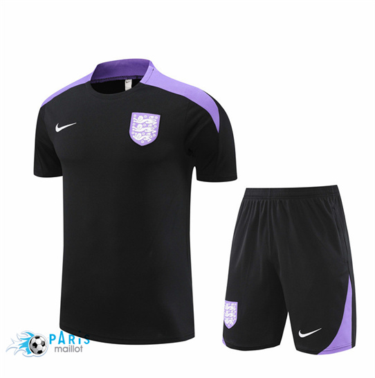 Prix Maillot Foot Angleterre Enfant + Short Noir 2024/25