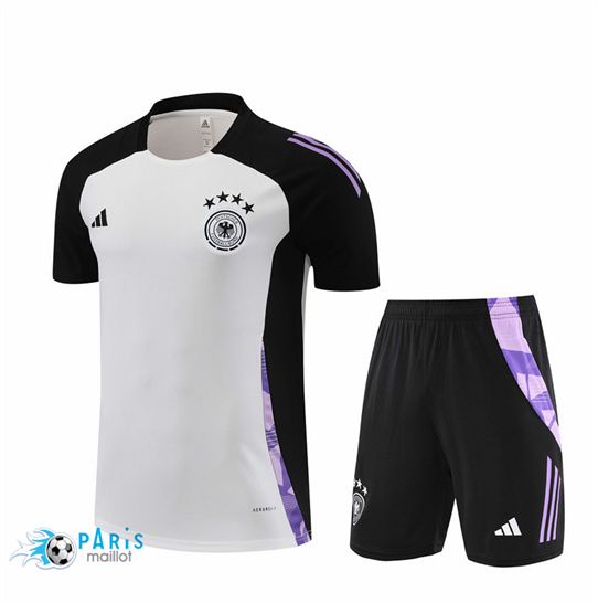 Achat Maillot Foot Allemagne Enfant + Short Blanc 2024/25