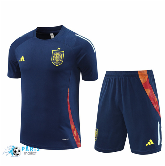 Prix Maillot Foot Espagne Enfant + Short kit Bleu Marine 2024/25