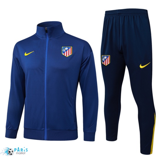 Acheter Veste Survetement Atletico Madrid Bleu Marine/Jaune 2025/26