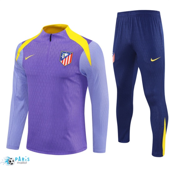 Marque Survetement Atletico Madrid violet/Bleu Marine/Jaune 2025/26