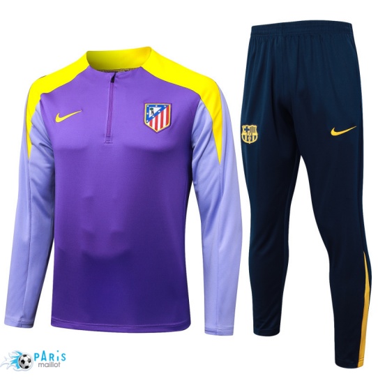 Prix Survetement Atletico Madrid violet/Jaune 2025/26