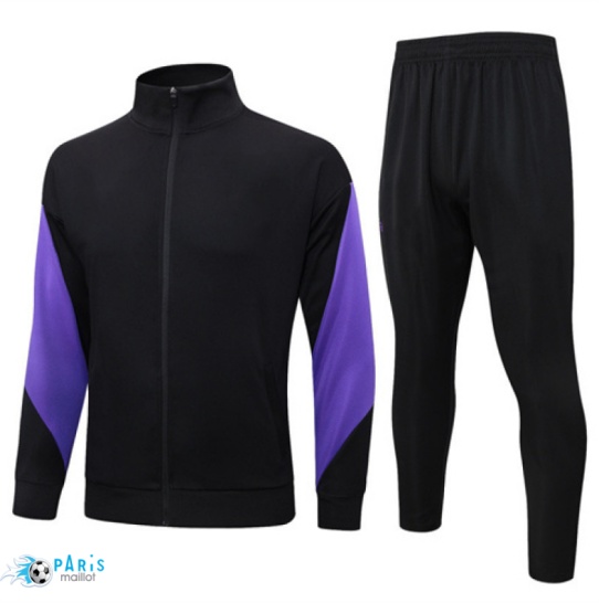 Soldes Veste Survetement Barcelone Noir/Violet 2025/26
