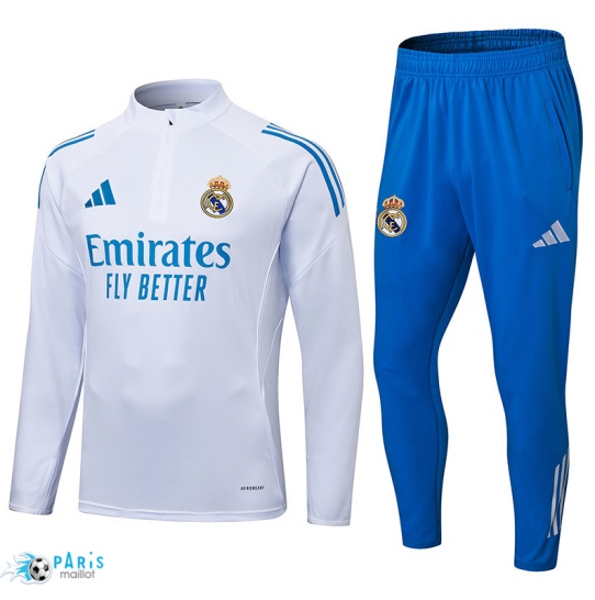 Marque Survetement Real Madrid Blanc/Bleu 2025/26