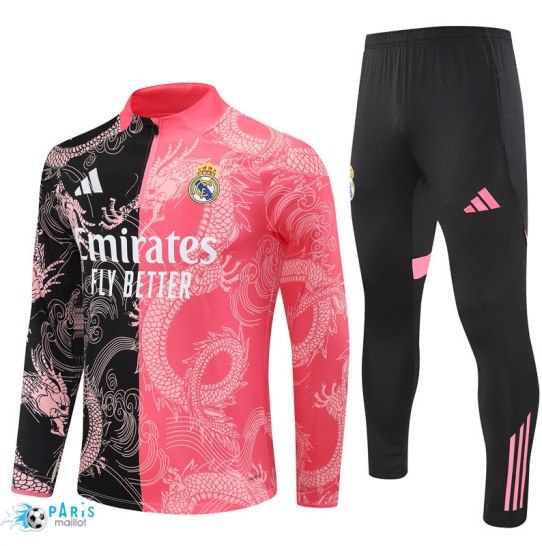 Achat Survetement Real Madrid Noir/Rose 2025/26