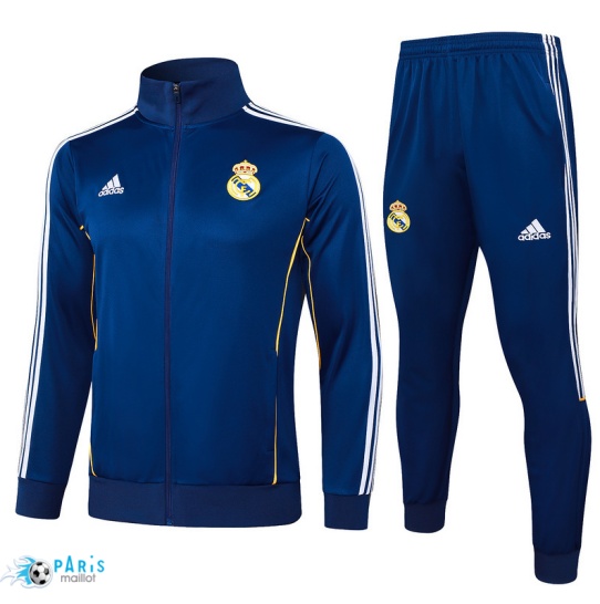 Acheter Veste Survetement Real Madrid Bleu Marine/Blanc 2025/26