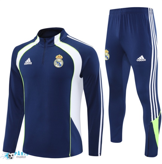 Flocage Survetement Real Madrid Bleu Marine/Blanc/Vert 2025/26