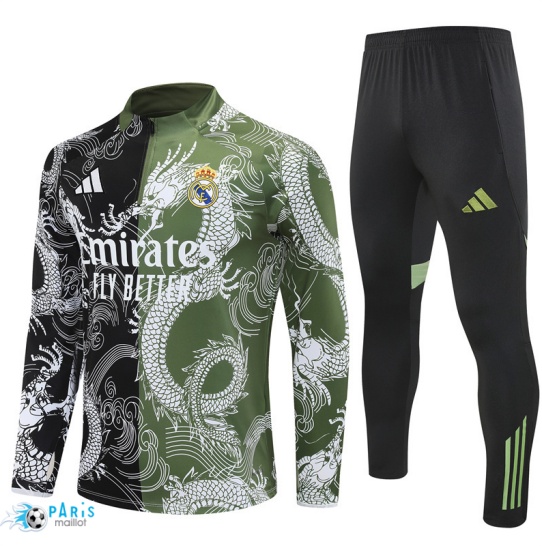 Achat Survetement Real Madrid Noir/Vert 2025/26