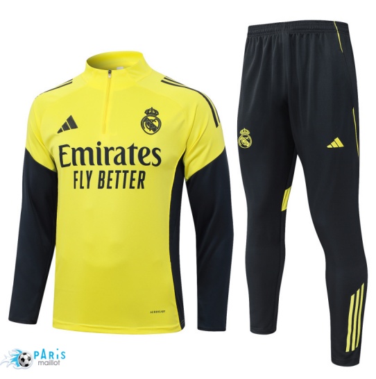 Nouveau Survetement Real Madrid Jaune/Noir 2025/26