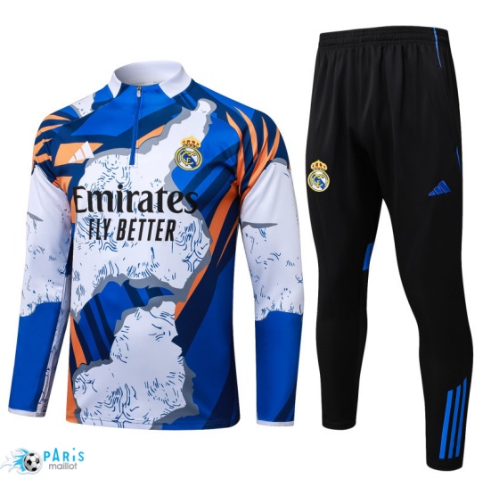 Créer Survetement Real Madrid Bleu/Blanc 2025/26