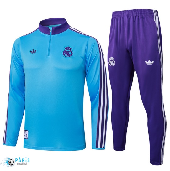 Achat Survetement Real Madrid Bleu Clair/Violet 2025/26