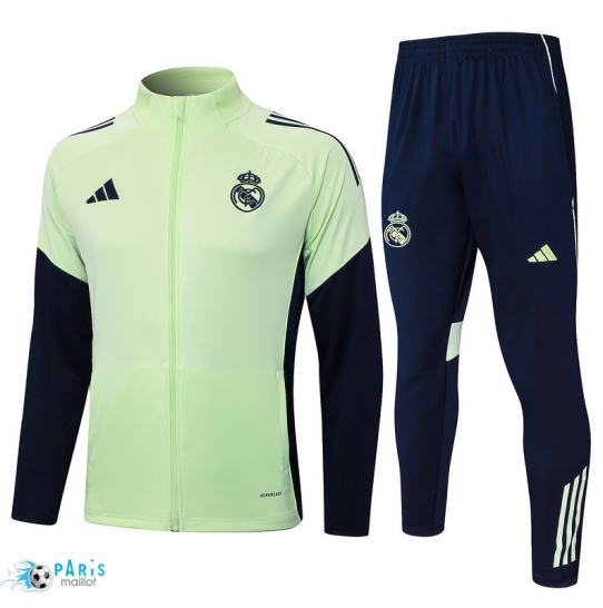 Acheter Veste Survetement Real Madrid Vert/Bleu Marine 2025/26